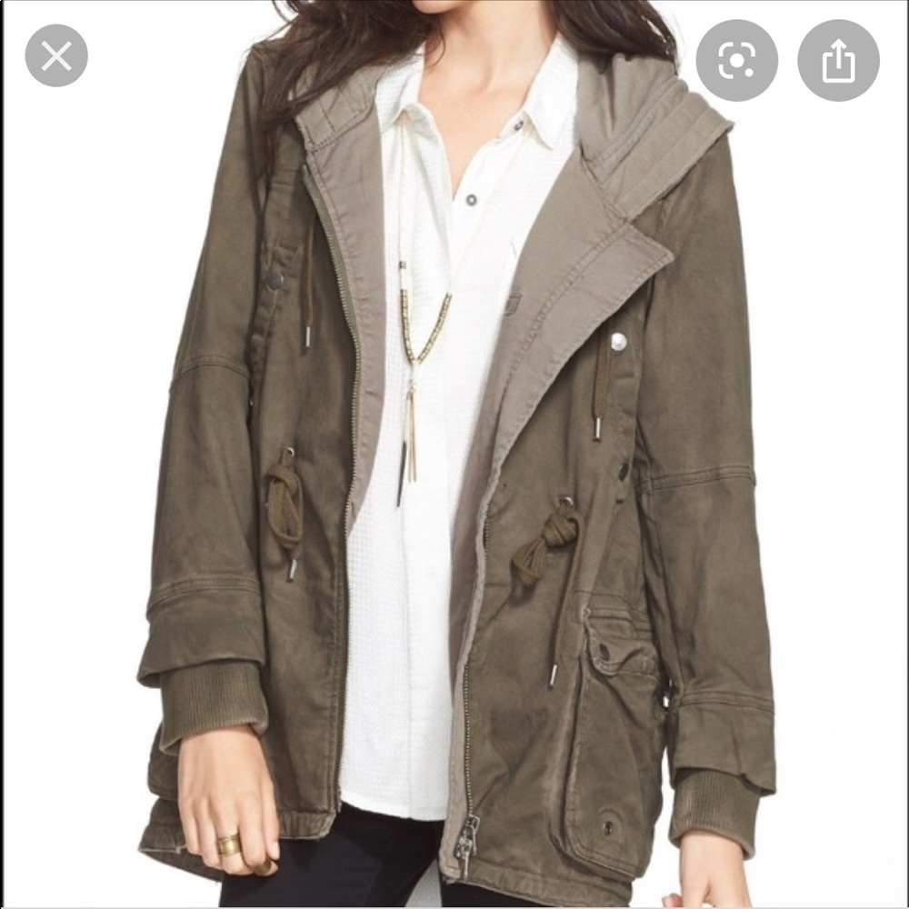 Free People Utility Coat (dark grey)